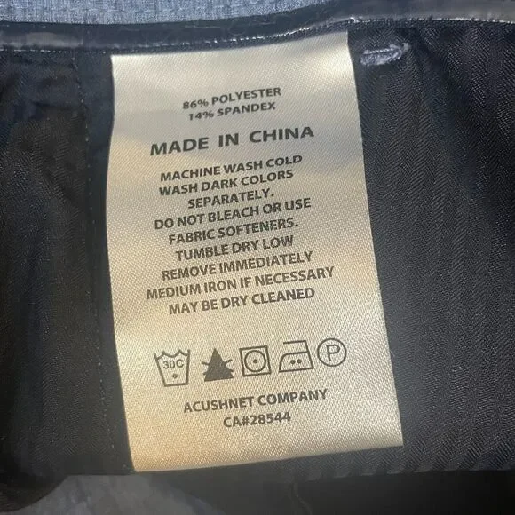 FootJoy Shorts Mens 38 Blue Dotted Golf Preppy Chino Performance FJ Flat Front - Picture 7 of 12